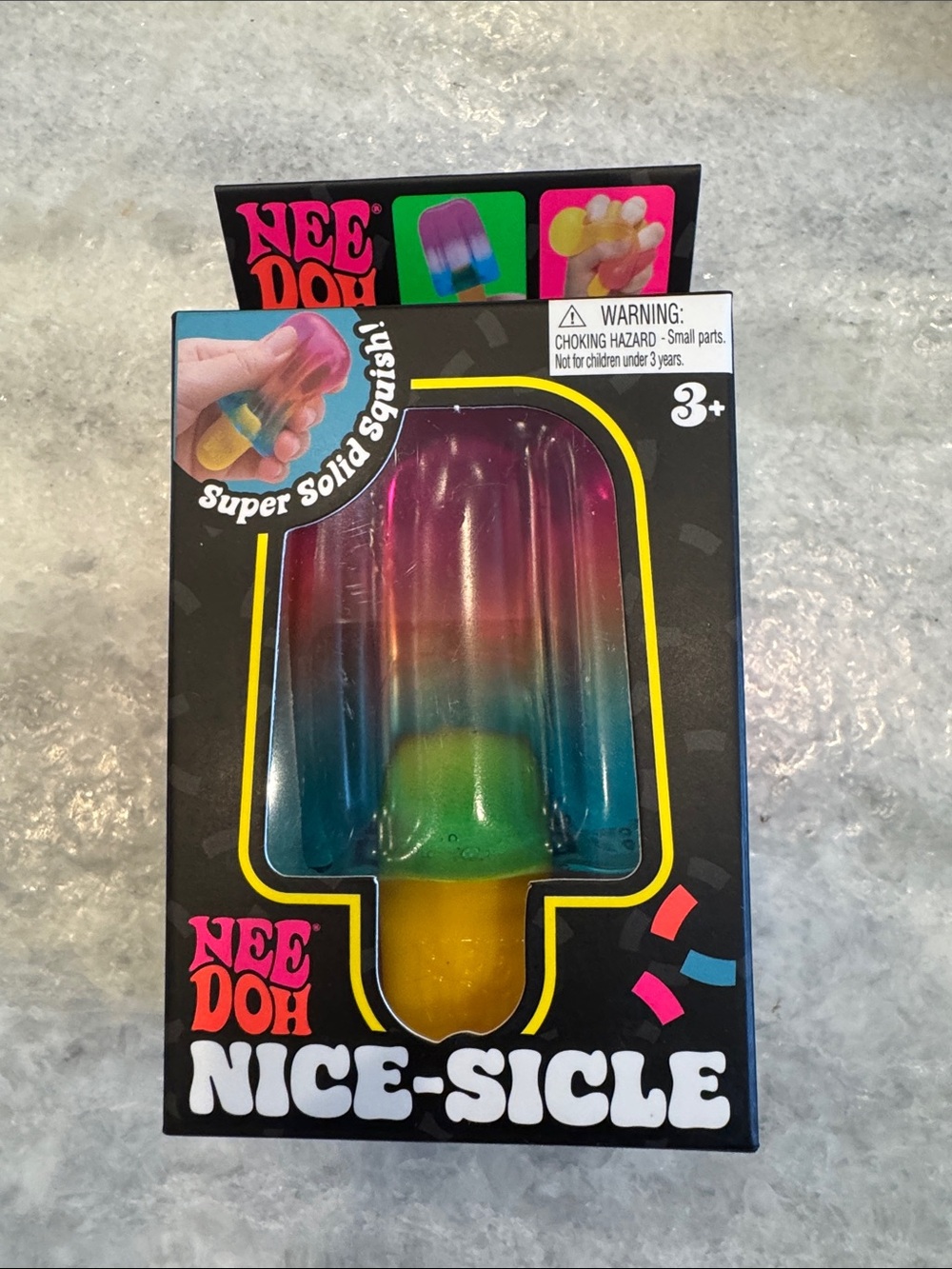 Nice-Sicle Rainbow Super Solid Squish Toy - Multicolor